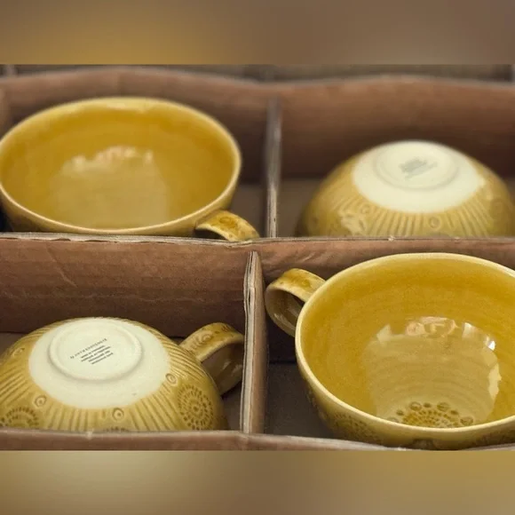 Old Havana Mug Set in Gold Mustard - Picture 2 of 13